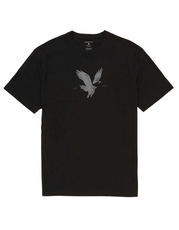 American Eagle Mens AE Logo Graphic Short Sleeve T-Shirt