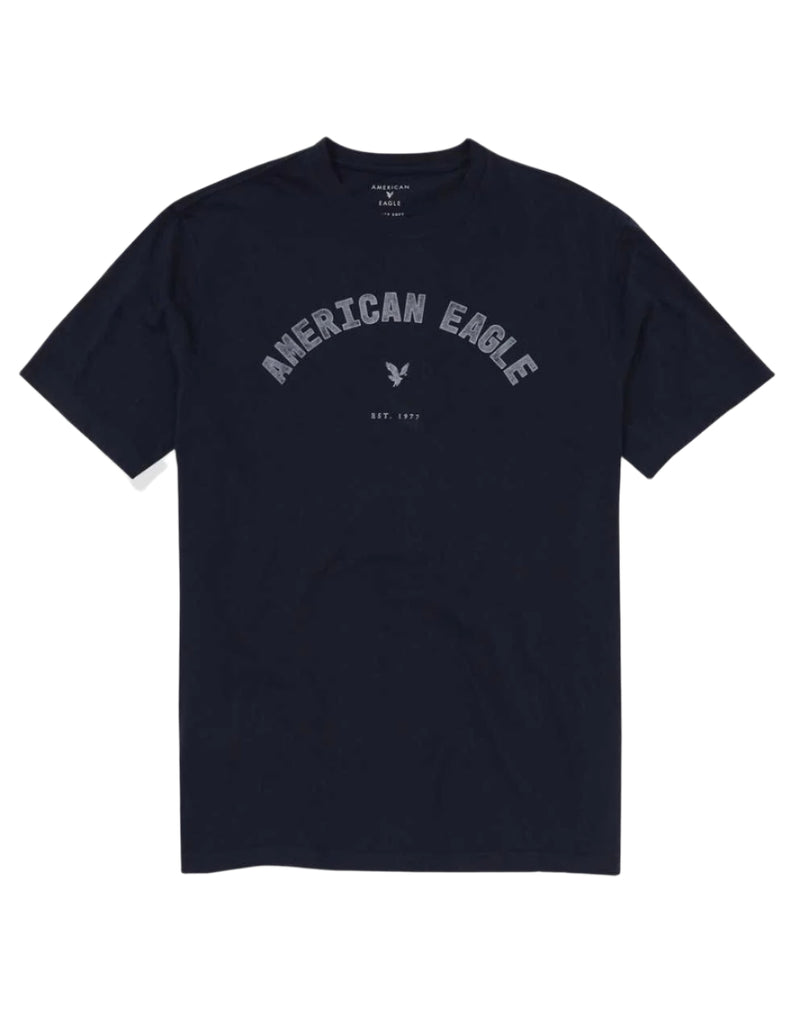 American Eagle Mens AE Logo Graphic Short Sleeve T-Shirt