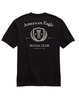 American Eagle Mens AE Logo Graphic Short Sleeve T-Shirt