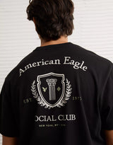 American Eagle Mens AE Logo Graphic Short Sleeve T-Shirt