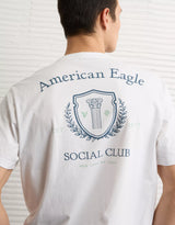 American Eagle Mens AE Logo Graphic Short Sleeve T-Shirt