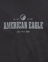 American Eagle Mens AE Standard Fit Logo Graphic Short Sleeve T-Shirt
