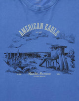 American Eagle Mens AE Standard Fit Graphic Logo Short Sleeve T-Shirt