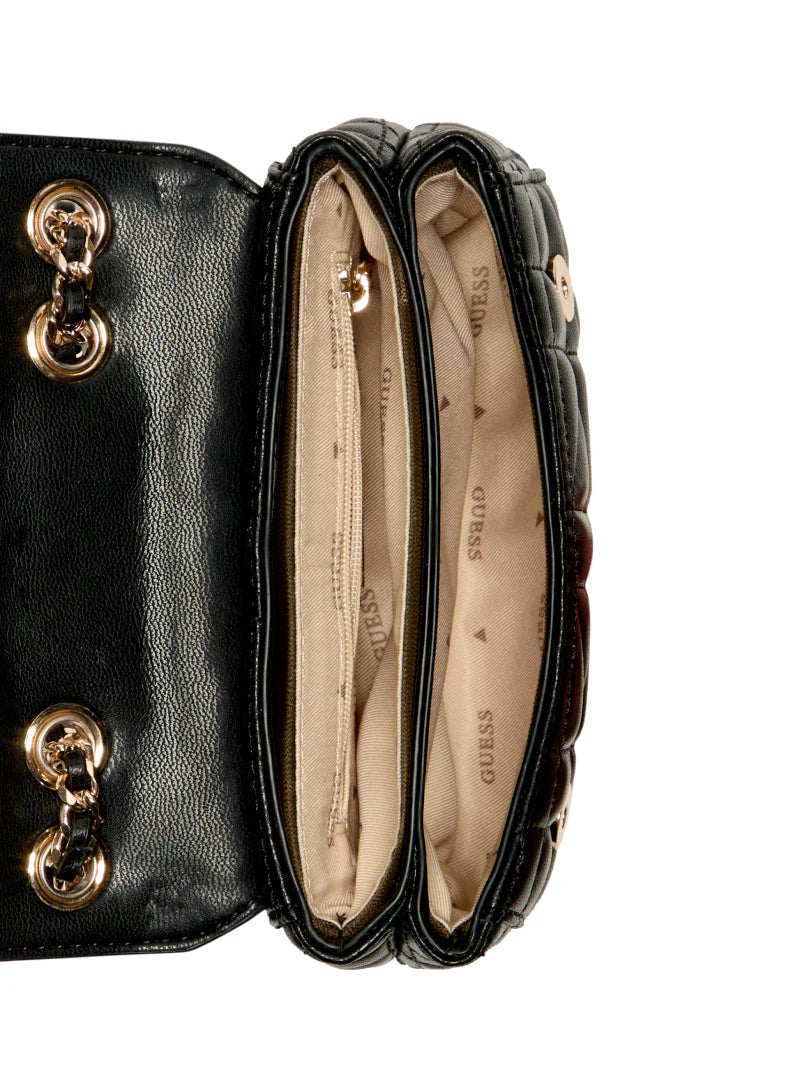 GUESS Edita Mini Convertible Flap Crossbody Handbag