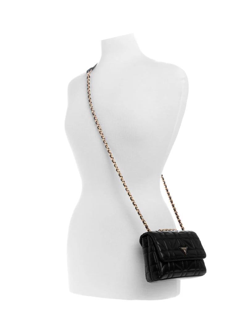 GUESS Edita Mini Convertible Flap Crossbody Handbag