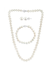 Effy Sterling Silver Fresh Water Pearl Set - 3 Piece