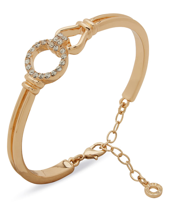 Anne Klein Boxed Gold-Plated Knot Cuff Bracelet