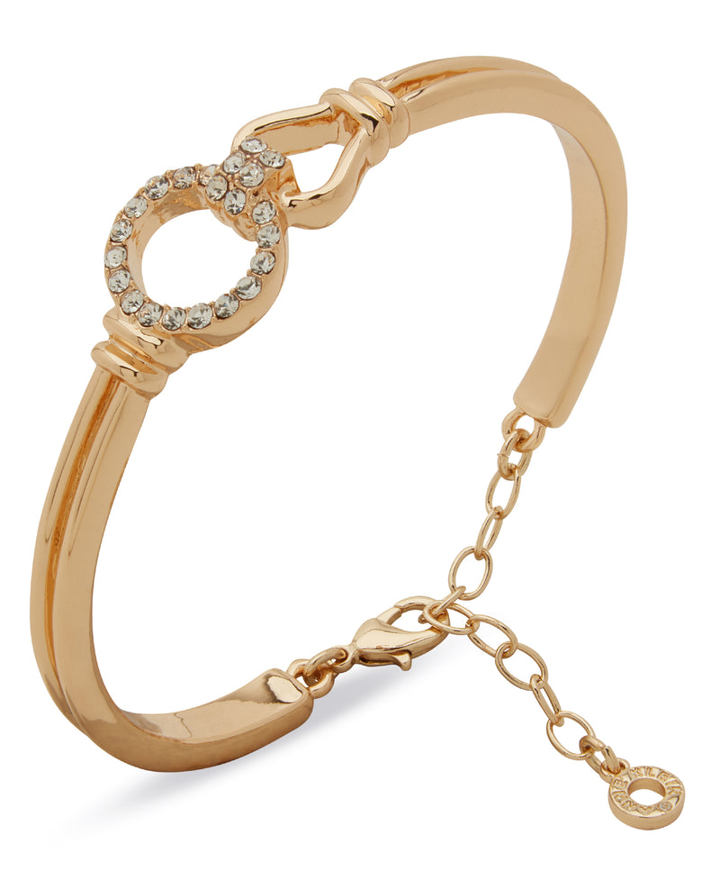 Anne Klein Boxed Gold-Plated Knot Cuff Bracelet