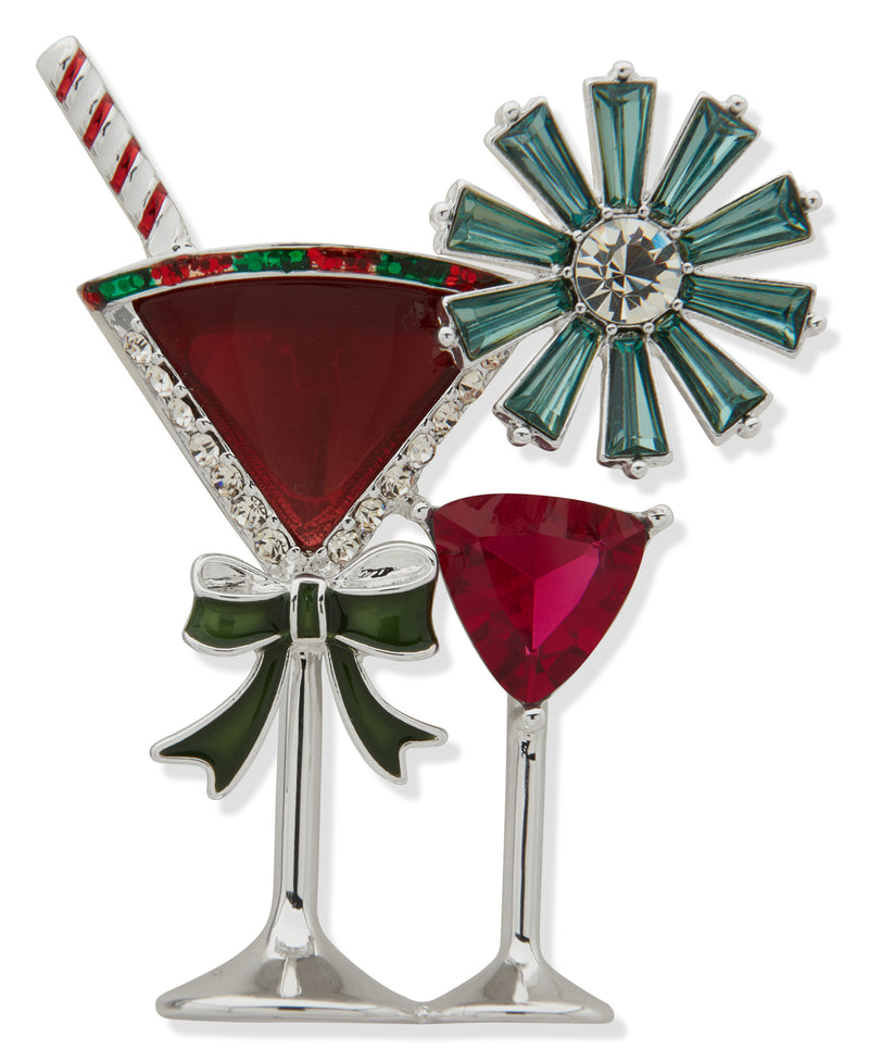 Anne Klein Boxed Holiday Martini Pin
