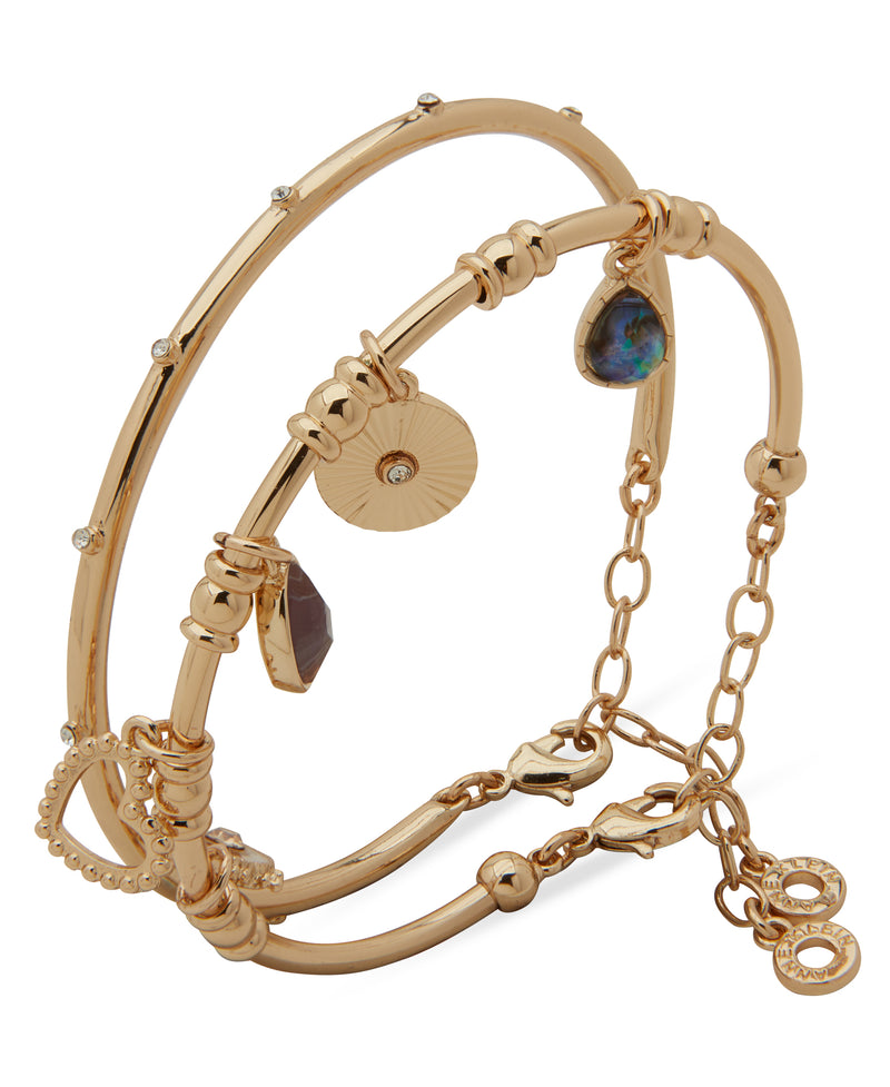 Anne Klein Boxed Charmed Cuff Bracelet - Set Of 2
