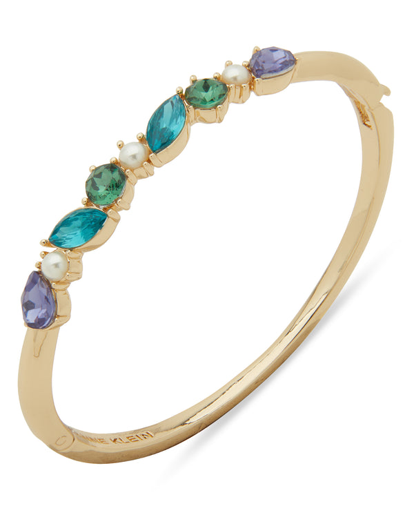 Anne Klein Boxed Navette Stone Bracelet