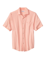 Tommy Bahama Mens Nova Wave Cotton-Blend Short-Sleeve Shirt