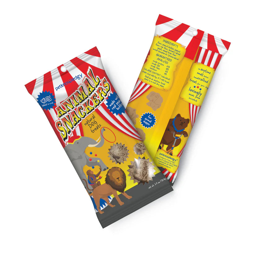 Spunky Pup Snack Pack Dog Treats - Animal Snackers - 2.5 oz.