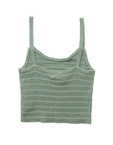 American Eagle Women AE Cropped Crochet Knit Tank Top