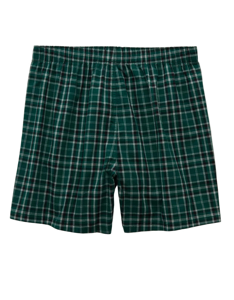 American Eagle Mens AEO Stretch Plaid Classic Boxer Shorts