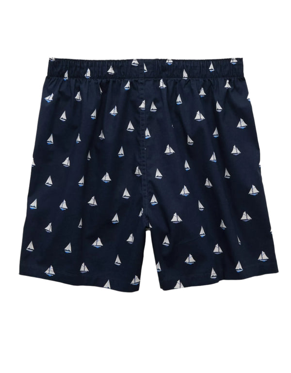 American Eagle Mens AEO Sailboats Stretch Boxer Shorts