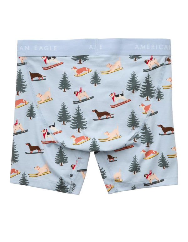 American Eagle Mens AEO Ski Dog 6" Classic Boxer Briefs