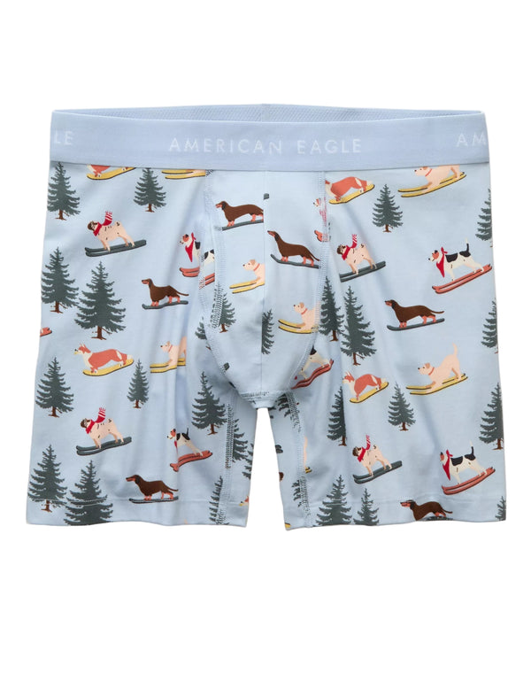 American Eagle Mens AEO Ski Dog 6" Classic Boxer Briefs
