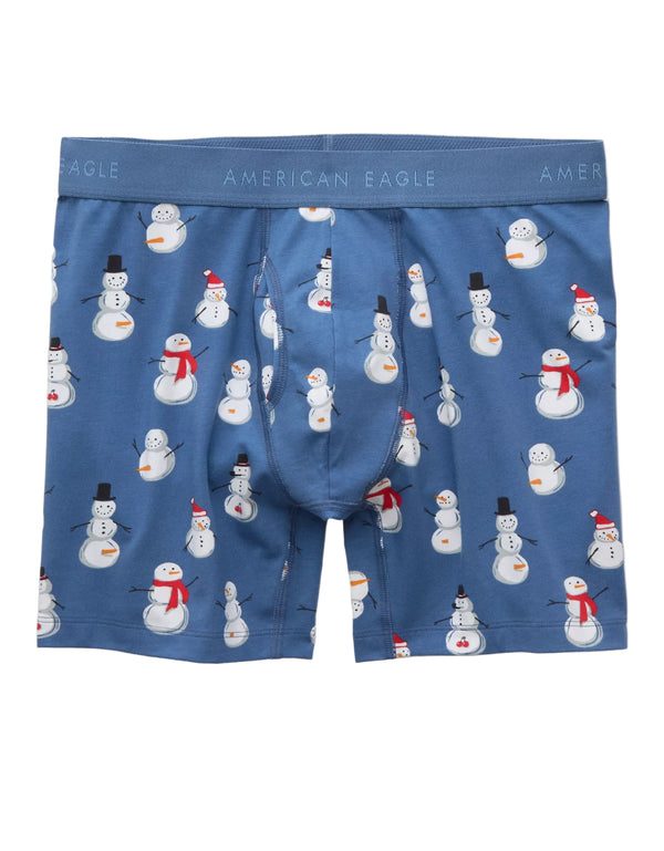 American eagle Mens AEO Naughty Snowman 6" Classic Boxer Briefs