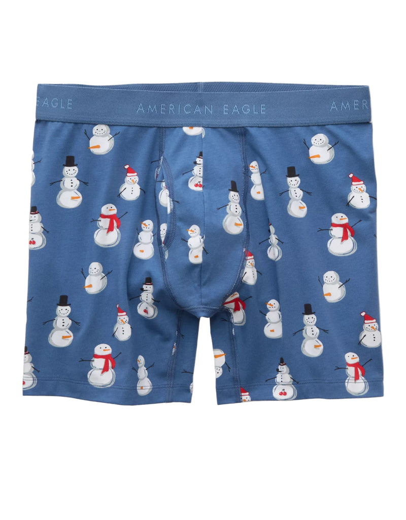 American eagle Mens AEO Naughty Snowman 6" Classic Boxer Briefs