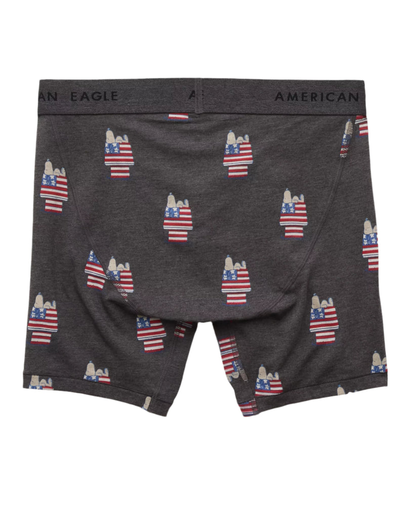 American Eagle Mens AEO Snoopy USA 6" Classic Boxer Briefs
