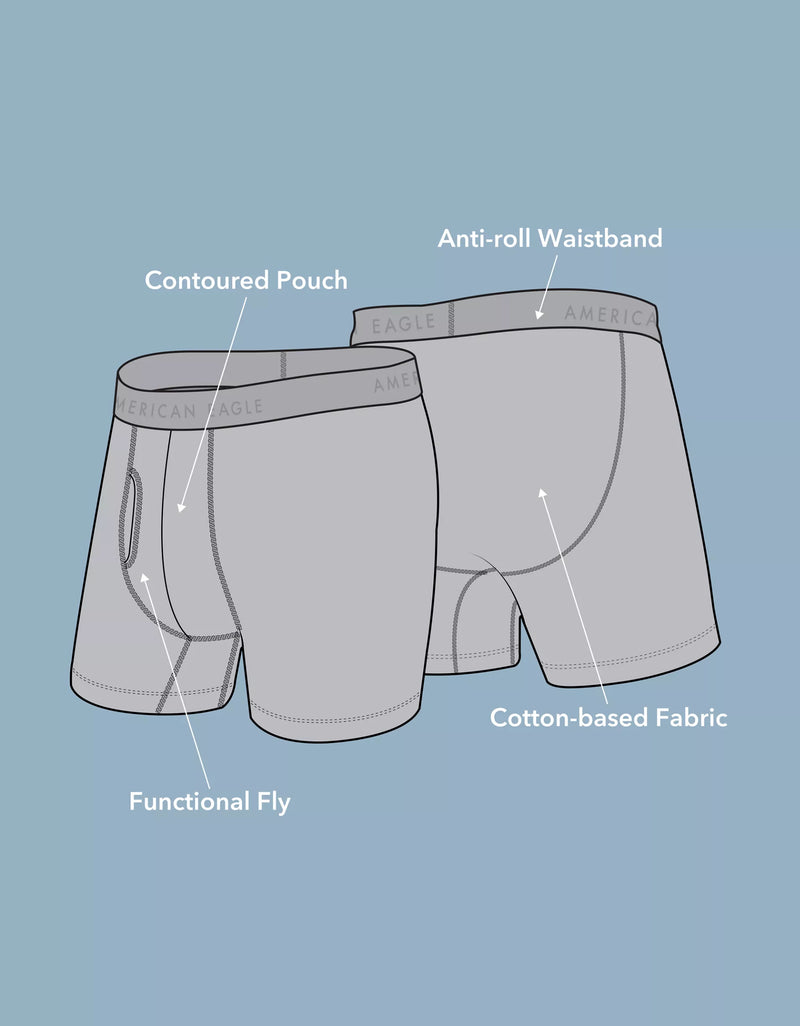 American Eagle Mens AEO 6" Classic Boxer Briefs