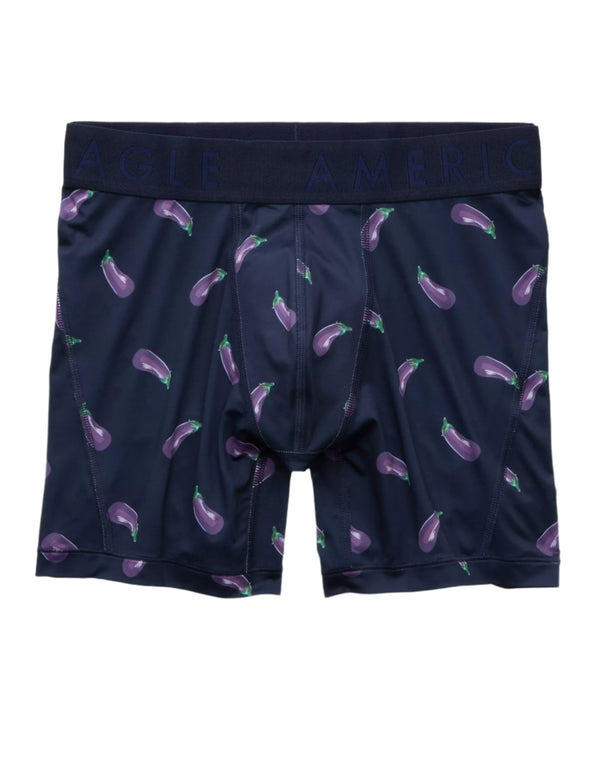 American Eagle Mens AEO Eggplant 6" Flex Boxer Briefs