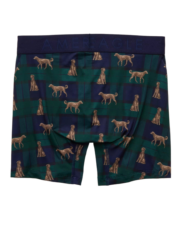 American Eagle Mens AEO Dog Print 6" Flex Boxer Briefs