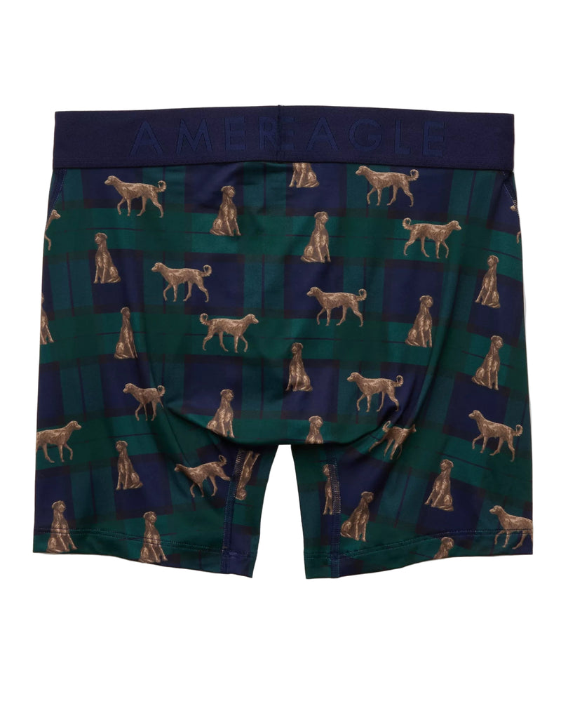 American Eagle Mens AEO Dog Print 6" Flex Boxer Briefs