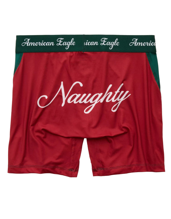 American Eagle Mens AEO Christmas 6" Flex Boxer Briefs