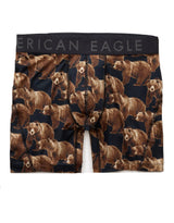 American Eagle Mens AEO Bear Print 6" Flex Boxer Briefs