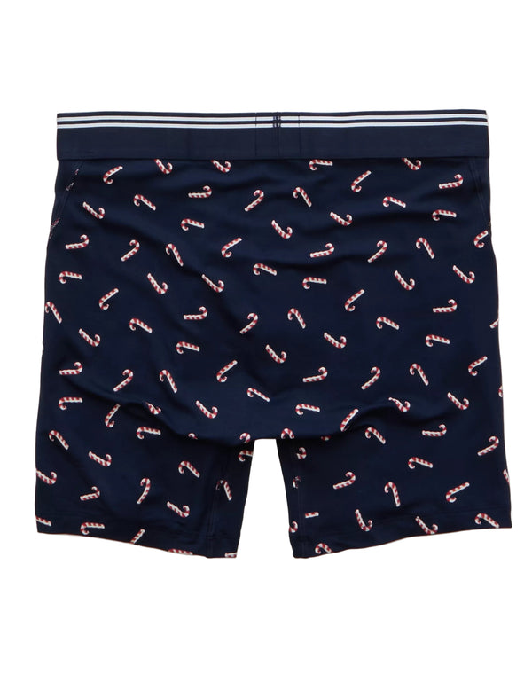 American Eagle Mens AEO Candy Cane 6" Ultra Soft Boxer Briefs