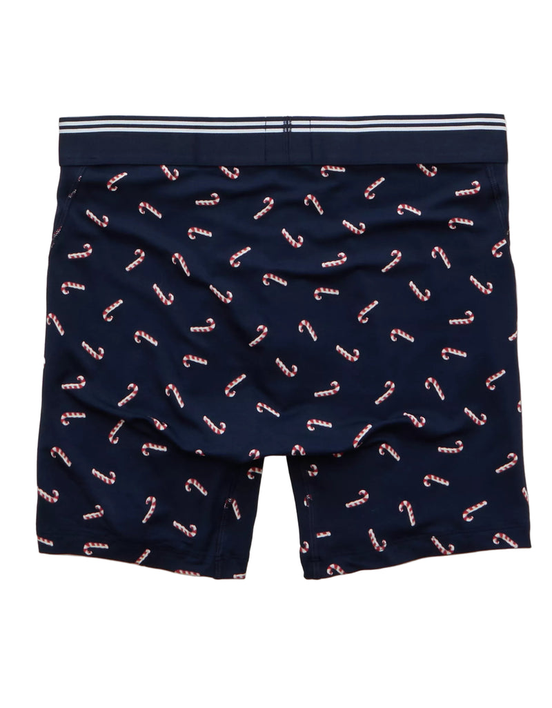 American Eagle Mens AEO Candy Cane 6" Ultra Soft Boxer Briefs