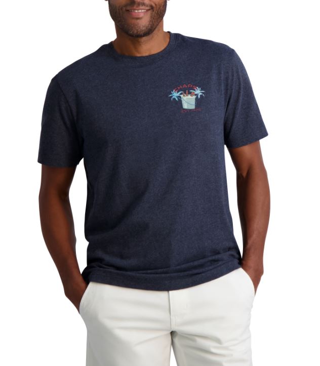 Chaps Mens Graphic Short Sleeve T-Shirt