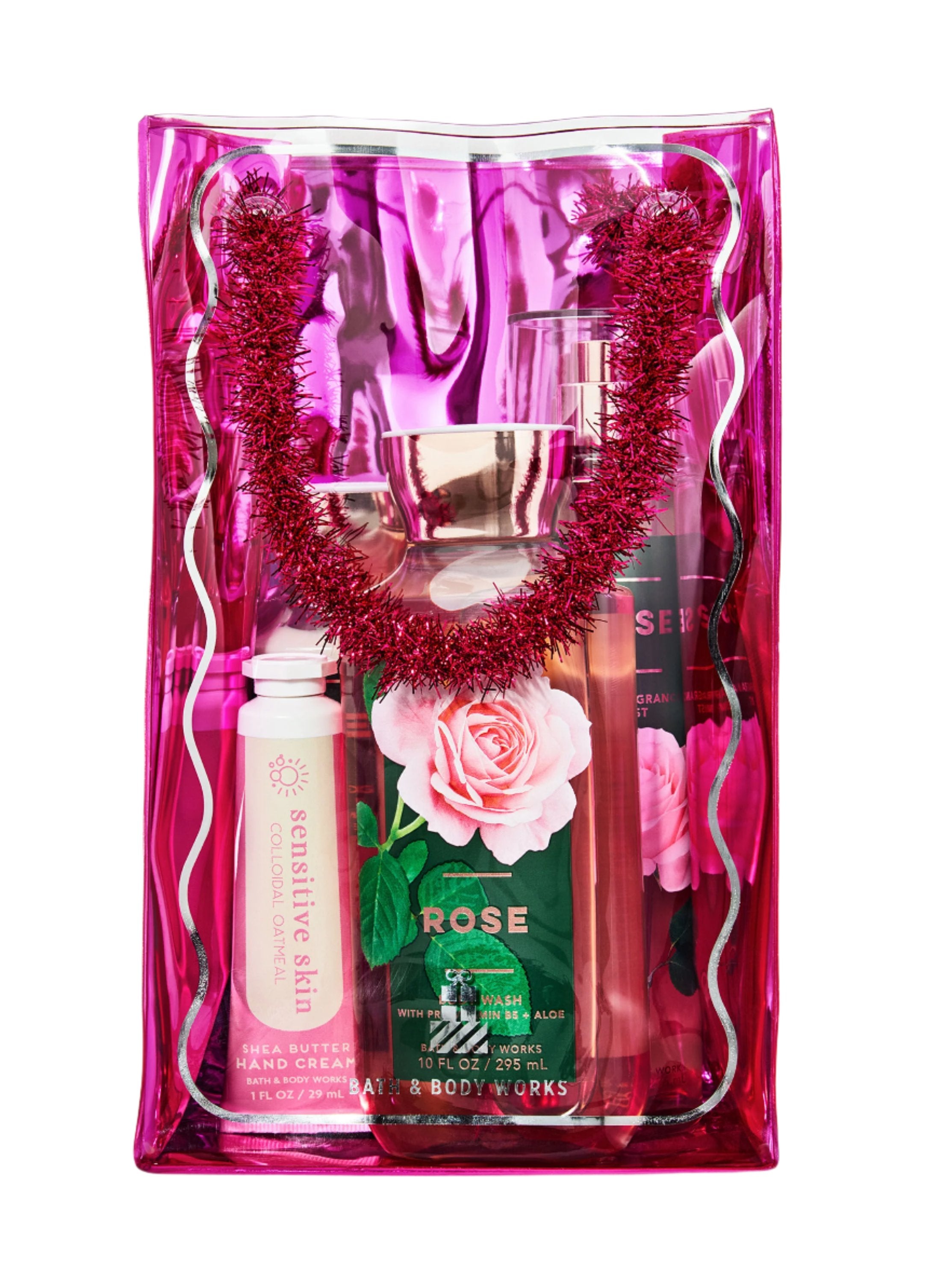 Bath & Body Works 4 Piece Gift Set - Rose