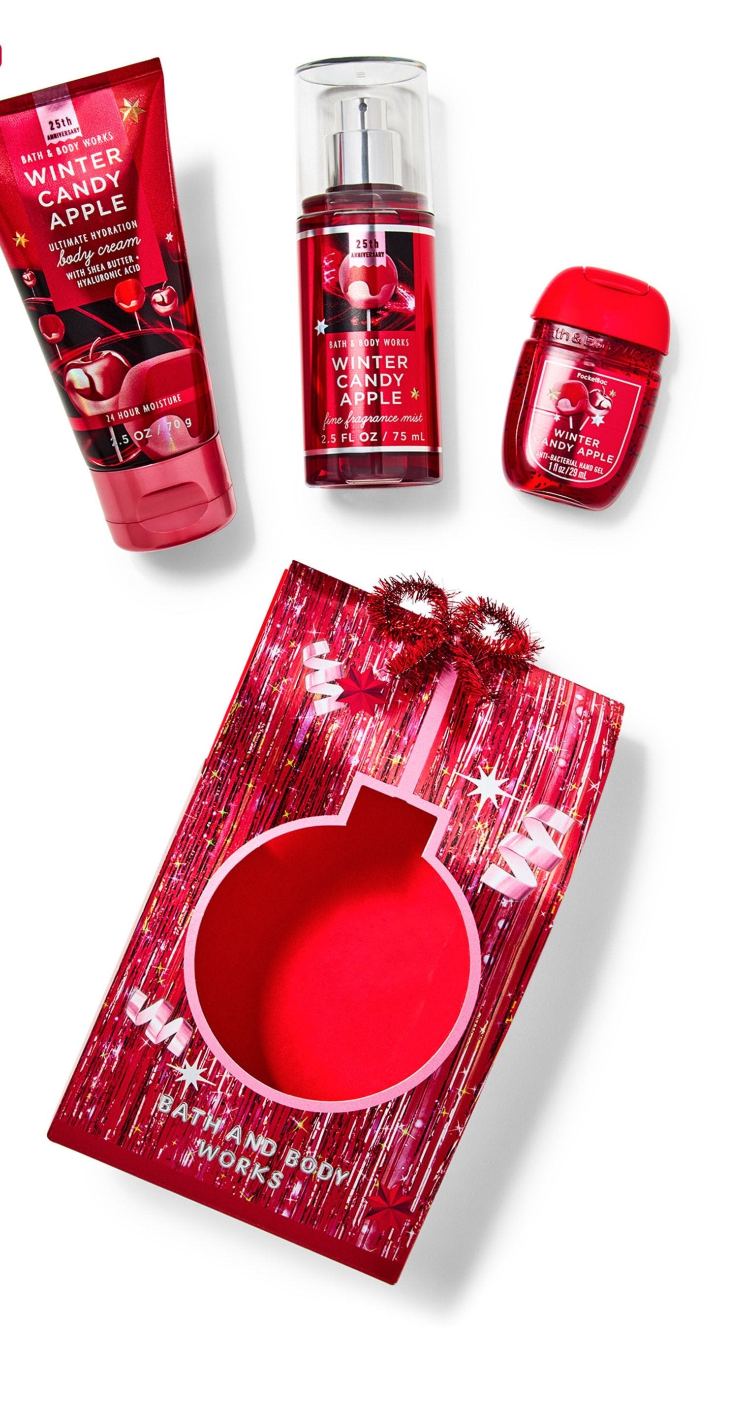 Bath & Body Works 3 Piece Mini Gift Set - Winter Candy Apple