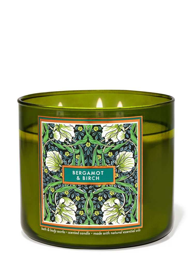 Bath & Body Works 3-Wick Candle - Bergamot & Birch