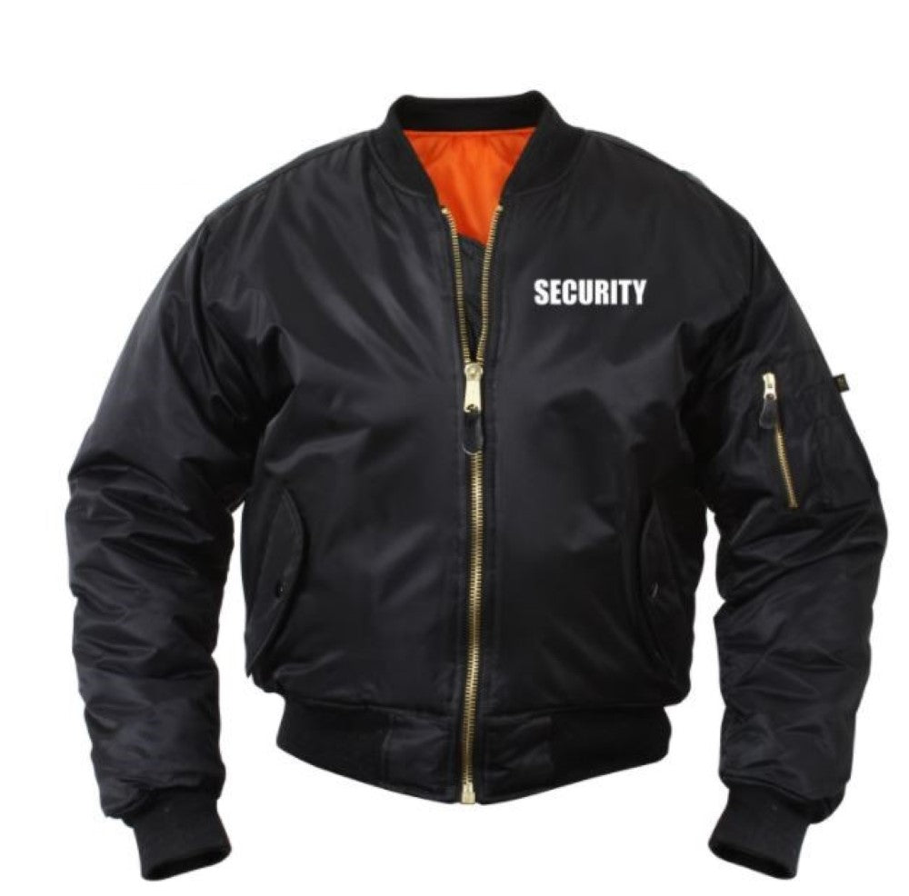 Rothco Hooded MA-1 Flight Jacket With Security Print - 3XL