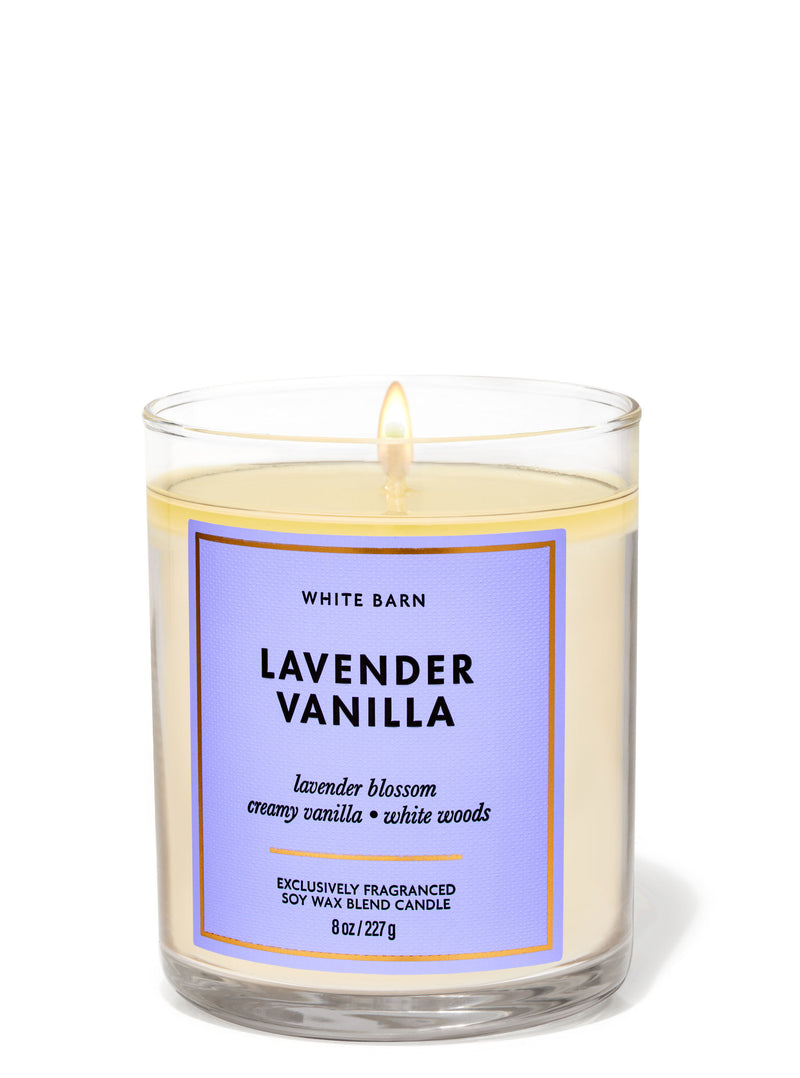 Bath & Body Works Single Wick Candle - Lavender Vanilla