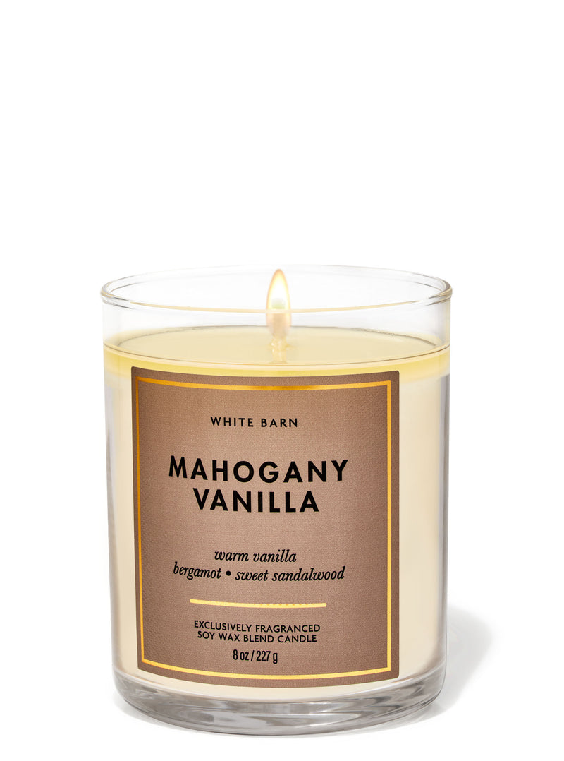 Bath & Body Works Single Wick Candle - Mahogany Vanilla