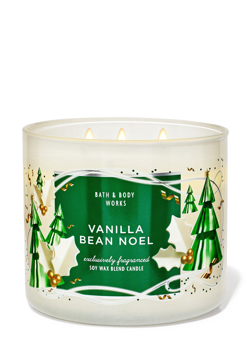 Bath & Body Works 3-Wick Candle - Vanilla Bean Noel