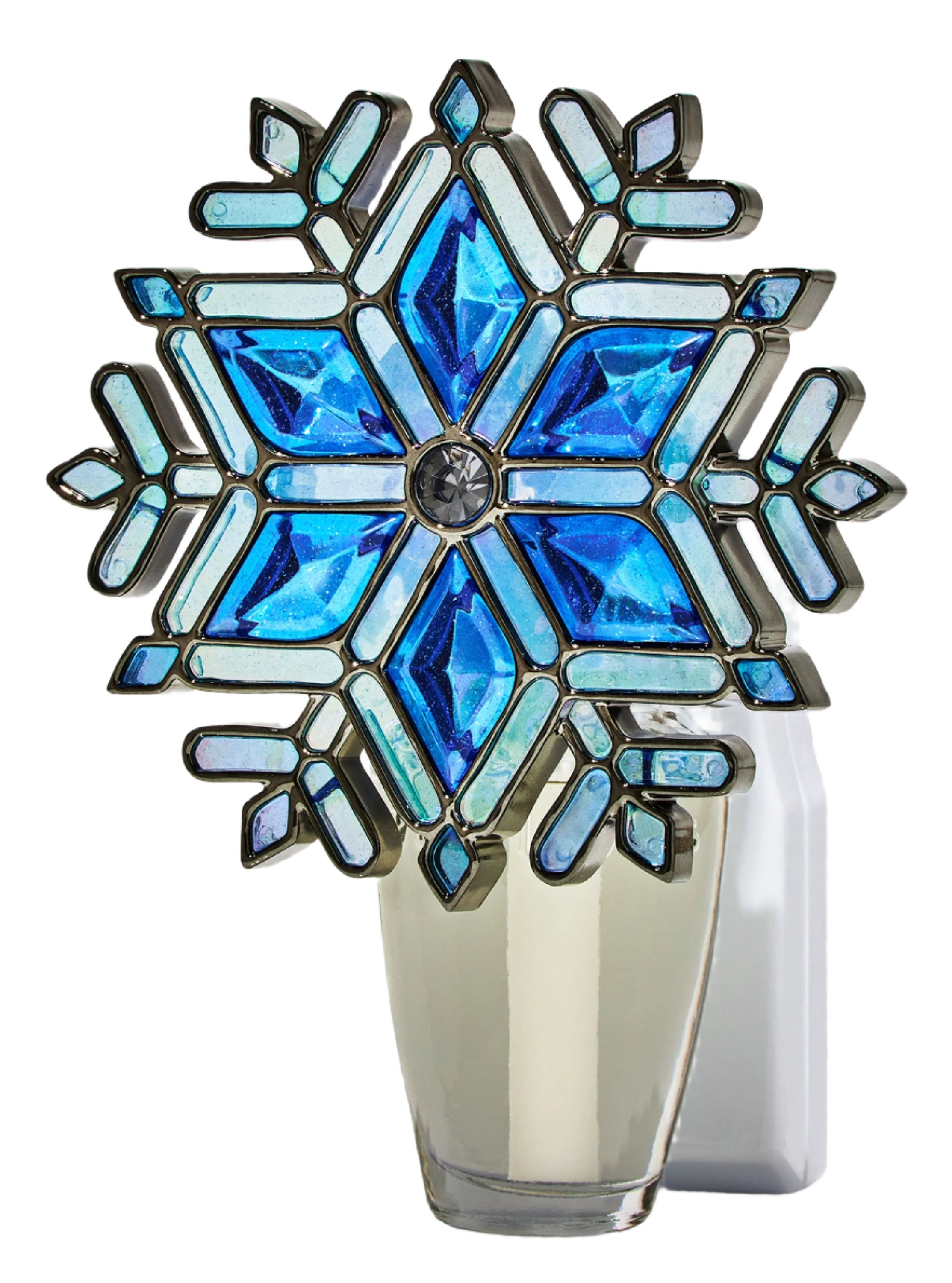 Bath & Body Works Stained Glass Snowflake Nightlight Wallflowers Fragrance Plug