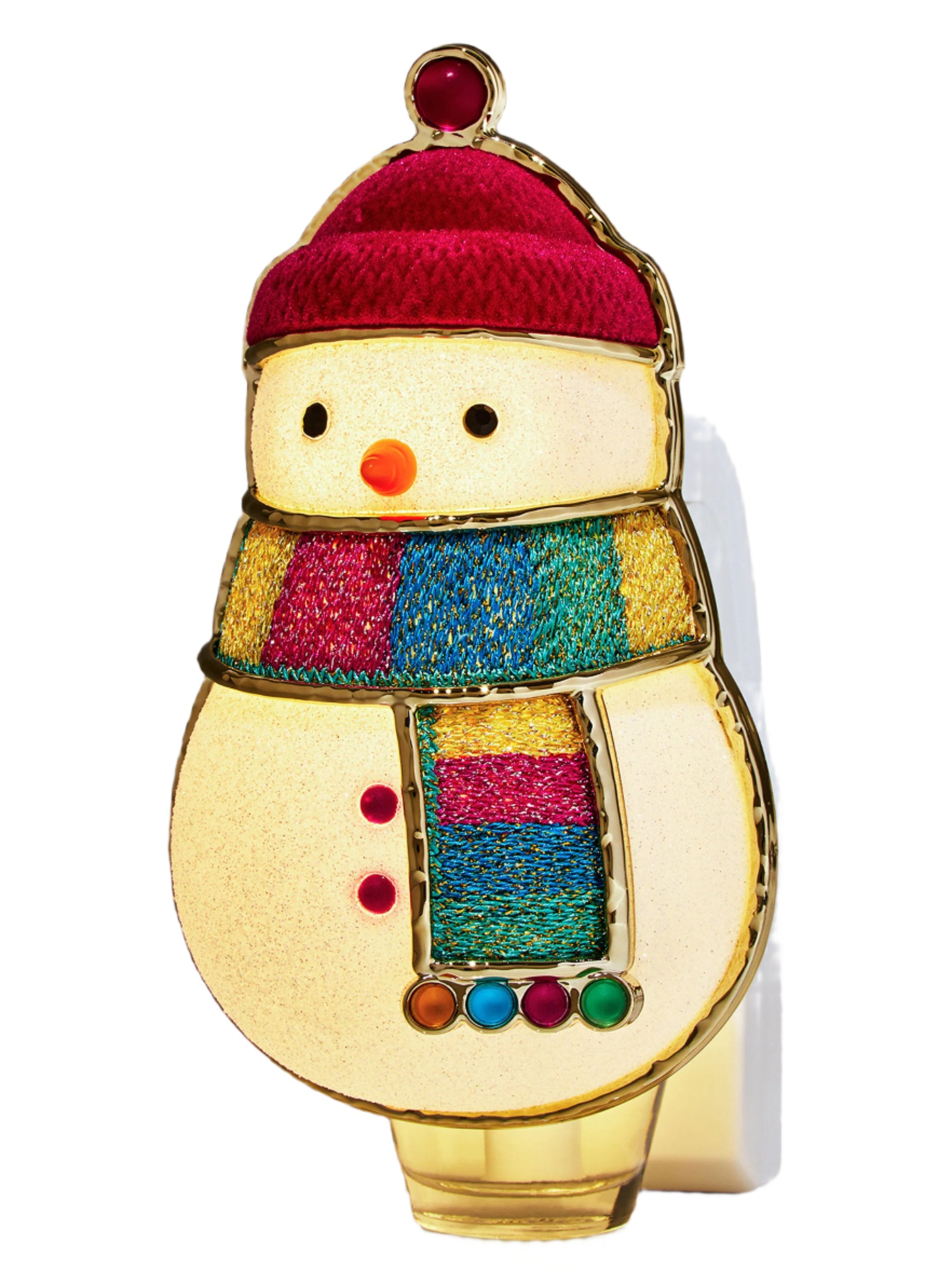 Bath & Body Works Embroidered Snowman Nightlight Wallflowers Fragrance Plug