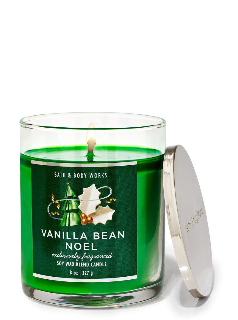 Bath & Body Works Single Wick Candle - Vanilla Bean Noel