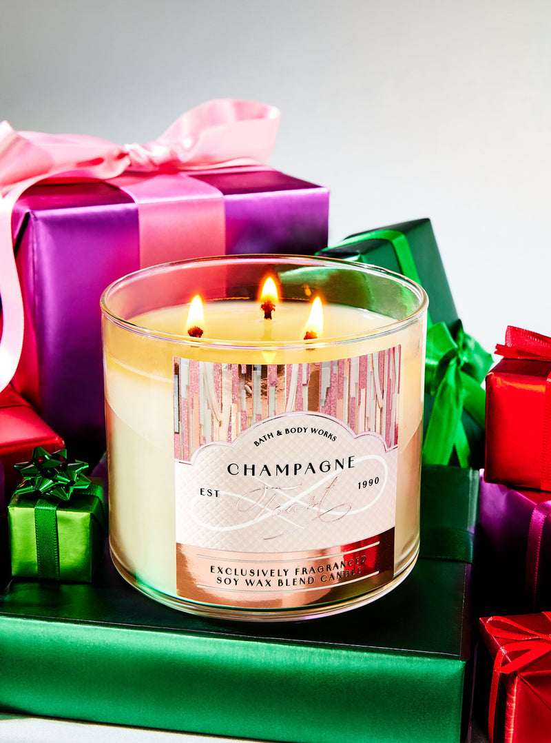 Bath & Body Works 3-Wick Candle - Champagne Toast