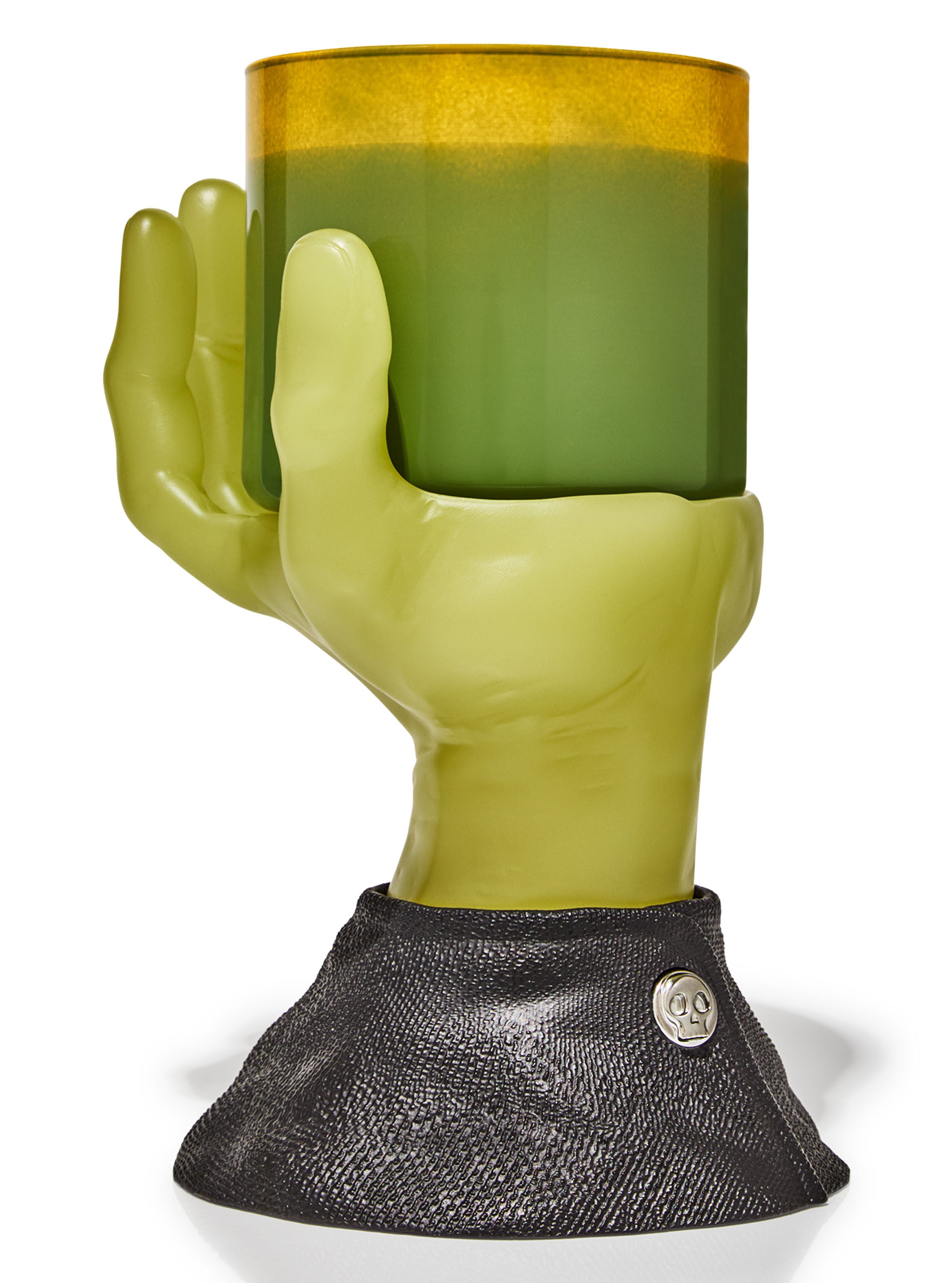 Bath & Body Works Glow-In-The-Dark Franken Hand Pedestal Candle Holder