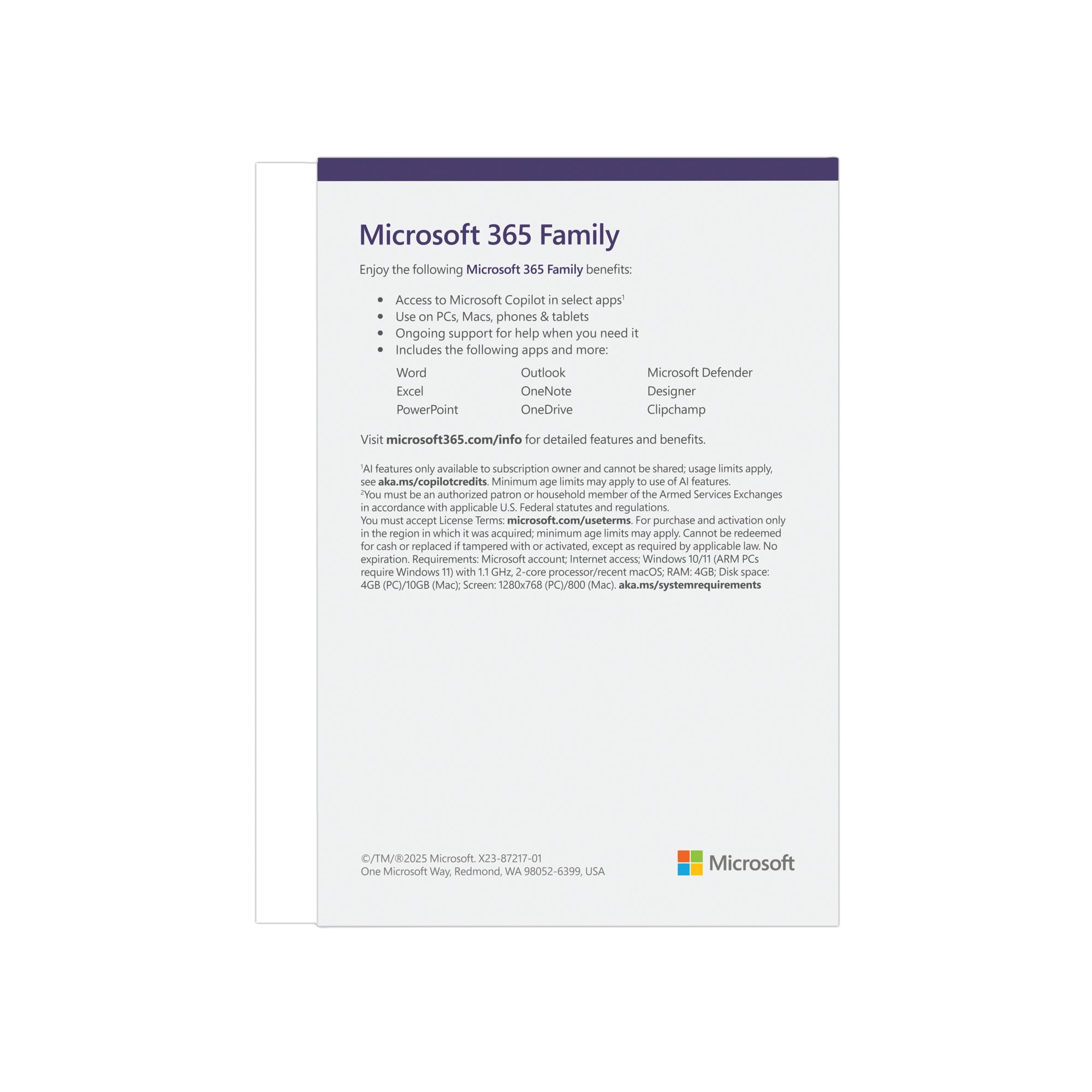 Microsoft 365 Family Military Appreciation Edition ShopCGX