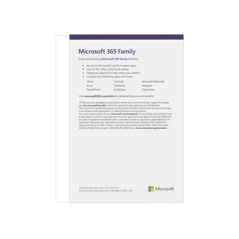 Microsoft 365 Family Military Appreciation Edition