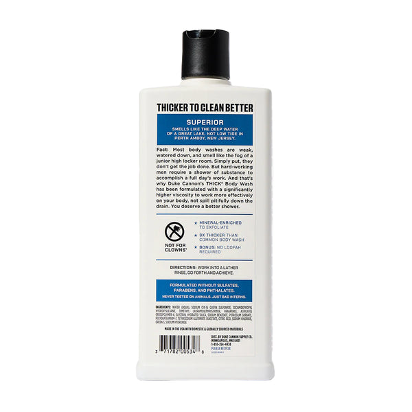 Duke Cannon Supply Co. Thick Body Wash - Superior