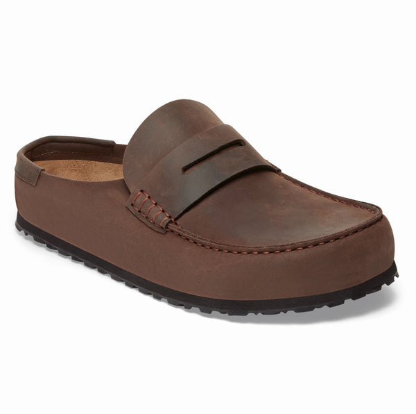 Birkenstock Mens Naples 2.0 Oiled Leather Clogs - Regular/Wide